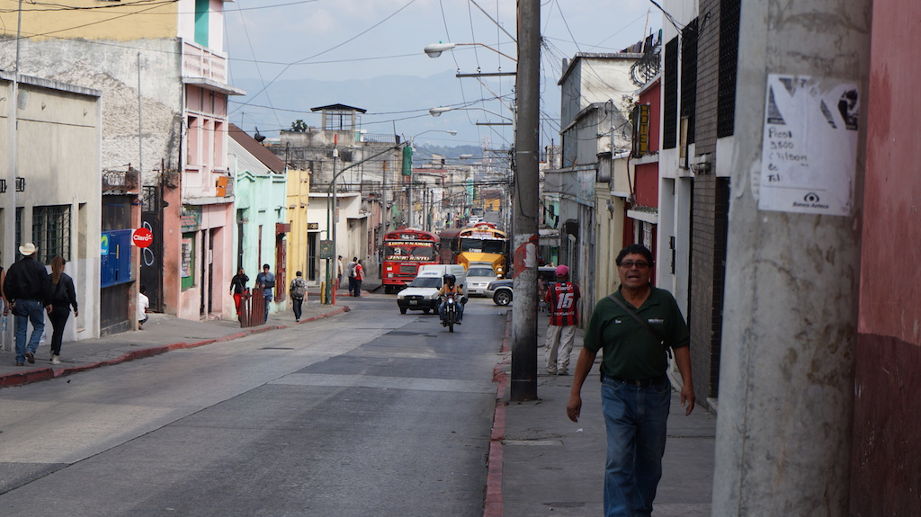The streets of Guatemala City.