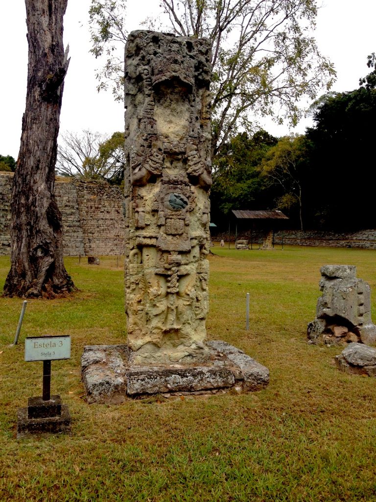 Mayan statue.