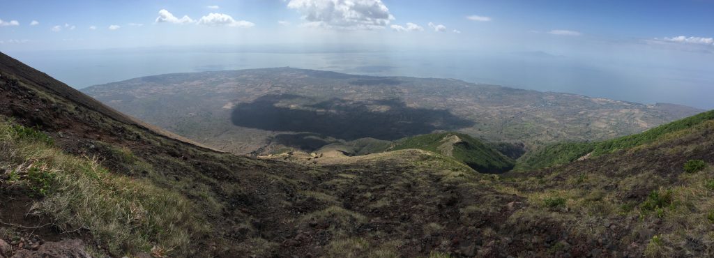 Hike up towards the top of Volcano Concepcion