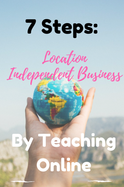 Pinterest: 7 Ways To create a location independent business by teaching online