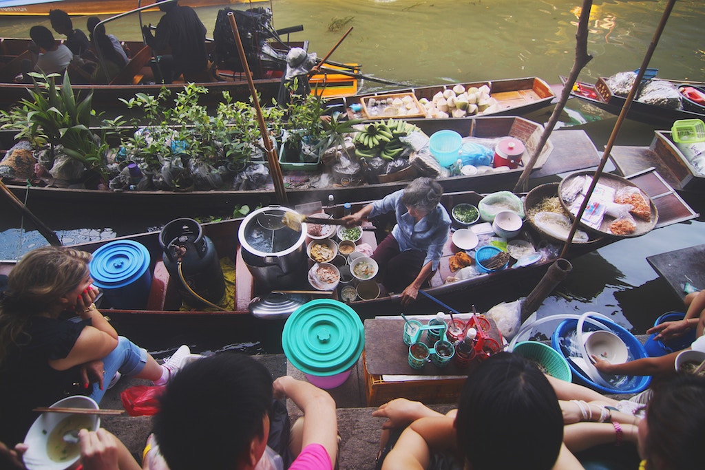 Floating markets - a big highlight when visiting Bangkok! 