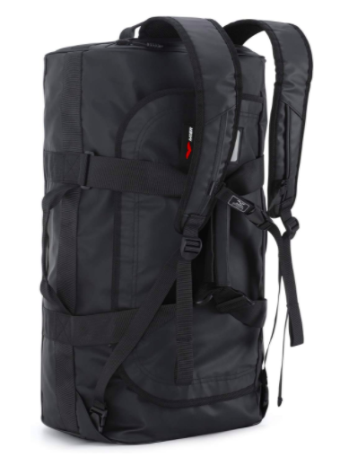 Black backpack duffel bag style